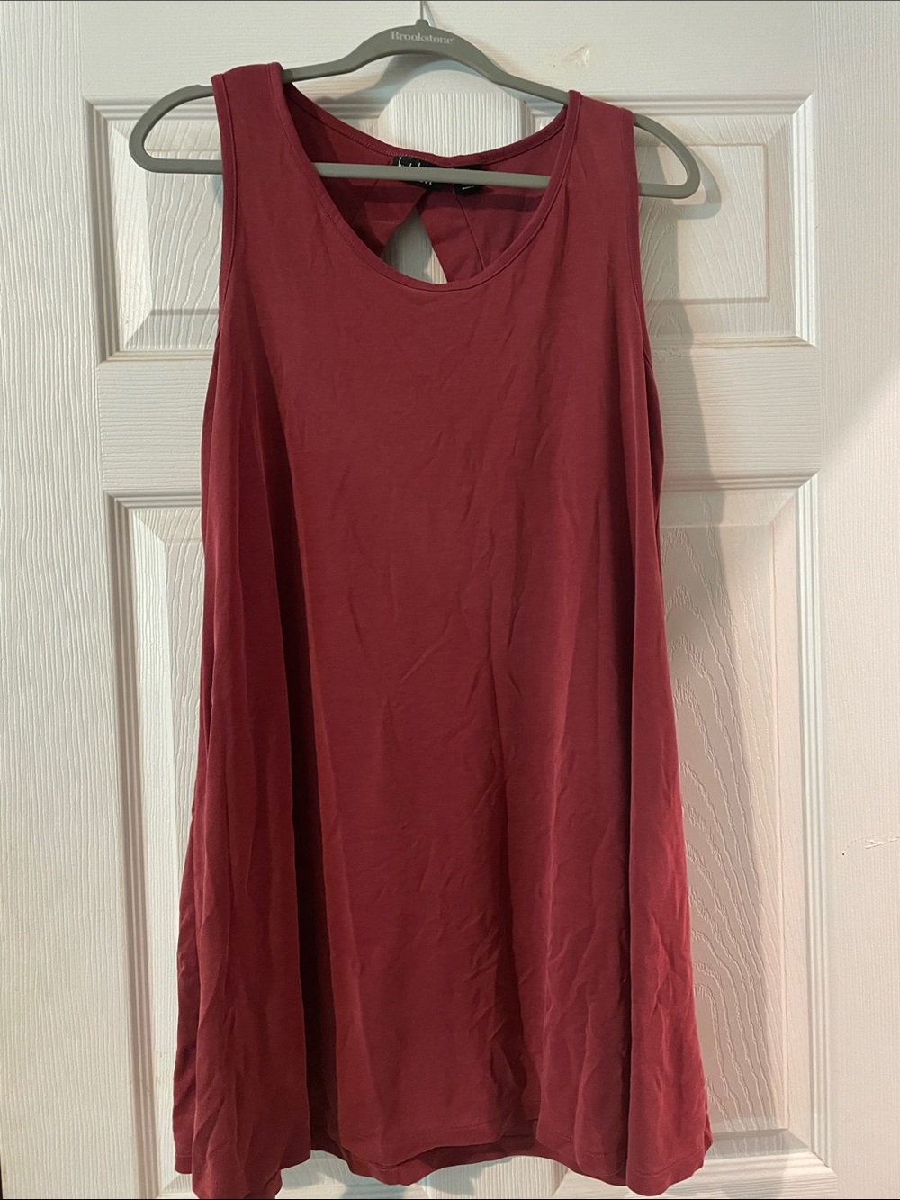 Nicole Miller Sleeveless Swing Dress in Deep Wine